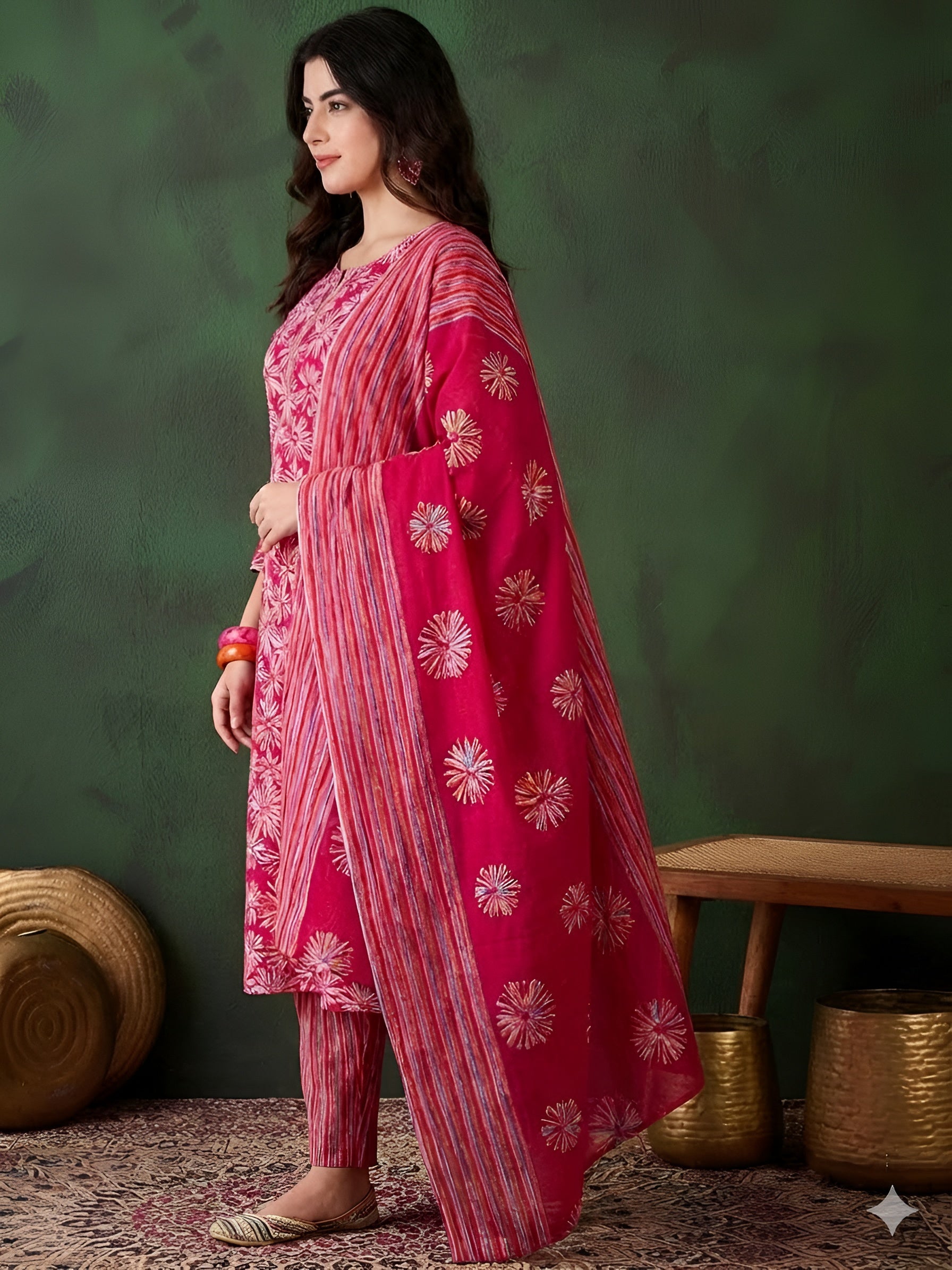Rang Mahal 3-Piece Kurti Set